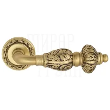 Дверная ручка на розетке Venezia 'LUCRECIA' D2 французское золото