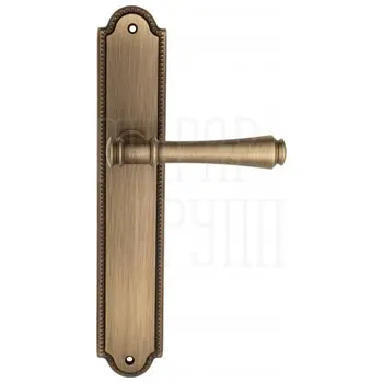 Дверная ручка Venezia 'CALLISTO' на планке PL98 матовая бронза