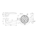 Дверная ручка на круглой розетке Fuaro (Фуаро) "VITA" RM, схема