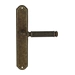 Дверная ручка Extreza 'BENITO' (Бенито) 307 на планке PL01, античная бронза (wc)