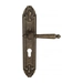 Дверная ручка Venezia 'PELLESTRINA' на планке PL90, античная бронза (cyl)