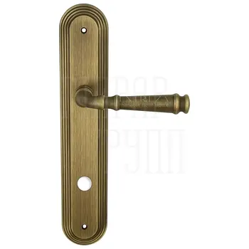 Дверная ручка Extreza 'BONO' (Боно) 328 на планке PL05 матовая бронза (wc)