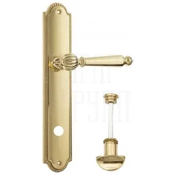 Дверная ручка Venezia 'PELLESTRINA' на планке PL98 полированная латунь (wc)
