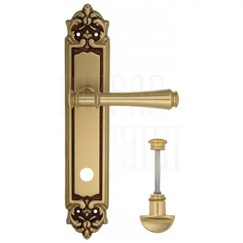 Дверная ручка Venezia 'CALLISTO' на планке PL96 французское золото (wc)