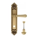 Дверная ручка Venezia 'CALLISTO' на планке PL96, французское золото (wc)