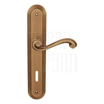 Дверная ручка на планке Melodia 225/235 'Cagliari' матовая бронза (key)