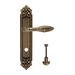 Дверная ручка Extreza "MIREL" (Мирель) 316 на планке PL02, матовая бронза (wc)