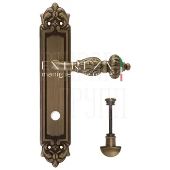 Дверная ручка Extreza 'TESLA' (Тесла) 315 на планке PL02 матовая бронза (wc)