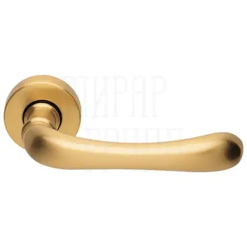 Дверные ручки на розетке Morelli Luxury 'Ring' матовое золото