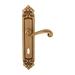 Дверная ручка на планке Melodia 131/229 'Riccio', матовая бронза (key)