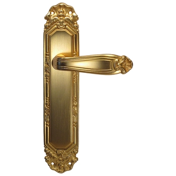 Дверная ручка на планке Salice Paolo 'Ginevra' 3076 полированная латунь