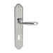 Дверная ручка Extreza 'VIGO' (Виго) 324 на планке PL03, полированный хром (key)