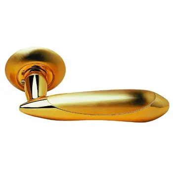 Дверные ручки на круглой розетке Archie S010 61 матовое золото