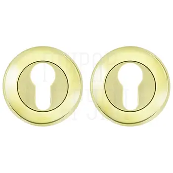 Накладка Fuaro (Фуаро) под цилиндр ET.R.RM54 (ET RM) матовое золото + золото