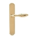Дверная ручка Extreza "MIREL" (Мирель) 316 на планке PL01, полированное золото