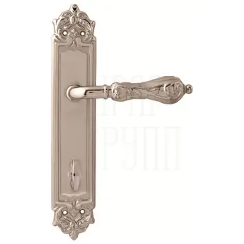 Дверная ручка на планке Melodia 229/229 'Libra' серебро (wc)