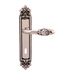 Дверная ручка на планке Melodia 243/229 'Rosa', серебро 925 (key)
