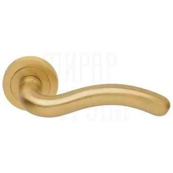 Дверные ручки на розетке Morelli Luxury 'Snake' матовое золото