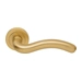 Дверные ручки на розетке Morelli Luxury "Snake", матовое золото