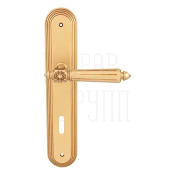 Дверная ручка на планке Melodia 246/235 'Nike' французское золото (key)