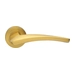 Дверные ручки на розетке Morelli Luxury 'Wind', матовое золото