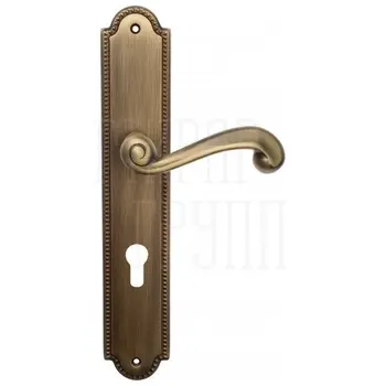 Дверная ручка Venezia 'CARNEVALE' на планке PL98 матовая бронза (cyl)