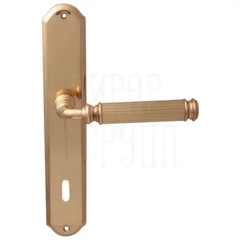 Дверная ручка на планке Melodia 290/131 Ranja полированная латунь (key)