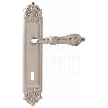 Дверная ручка на планке Melodia 229/229 'Libra' серебро (key)