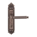 Дверная ручка на планке Melodia 353/229 "Regina", античное серебро (wc)