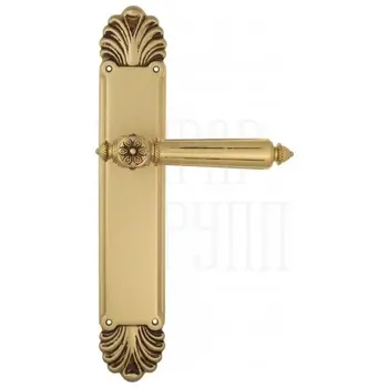Дверная ручка Venezia 'CASTELLO' на планке PL87 французское золото 