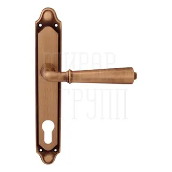 Дверная ручка на планке Melodia 424/158 'Denver' матовая бронза (cyl)