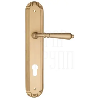Дверная ручка Fratelli Cattini 'NAPOLI' на планке PL288 матовая латунь (cyl)