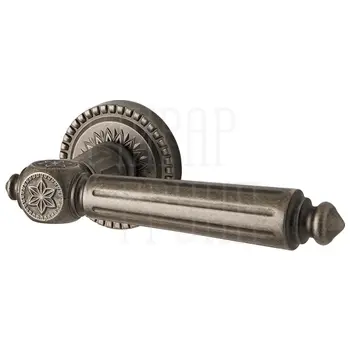 Дверная ручка Armadillo на круглой розетке 'Matador' CL4 античное серебро
