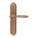 Дверная ручка на планке Melodia 235/458 'Mirella', матовая бронза