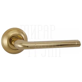 Дверные ручки Puerto (Пуэрто) INAL 503-08 на круглой розетке латунь темная