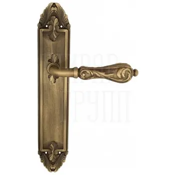 Дверная ручка Venezia 'MONTE CRISTO' на планке PL90 матовая бронза