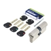 Цилиндровый механизм ключ-ключ Mul-T-Lock (Светофор) Integrator 80 mm (35+10+35), никель + флажок