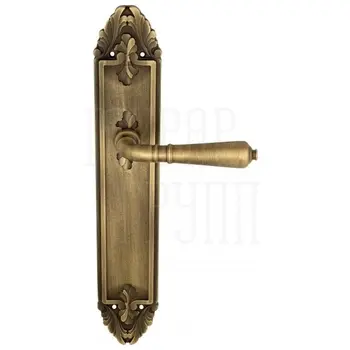Дверная ручка Venezia 'VIGNOLE' на планке PL90 матовая бронза