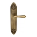 Дверная ручка Venezia "VIGNOLE" на планке PL90, матовая бронза