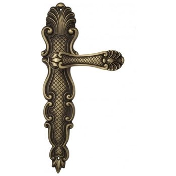 Дверная ручка Venezia 'FENICE' на планке PL92 матовая бронза