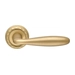 Дверная ручка Extreza "Vigo" (Виго) 324 на круглой розетке R02, матовое золото