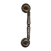 Ручка дверная скоба Extreza 'Petra' (Петра) 250 мм (205 мм) на круглых розетках R04, античная бронза