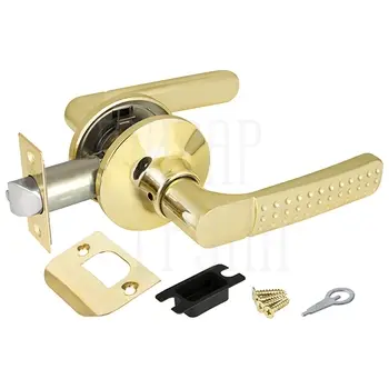 Дверная ручка-защелка Punto (Пунто) DK626 (без фик.) золото