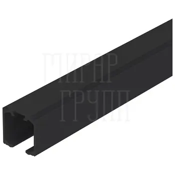 Комплект Armadillo (Армадилло) верхняя направляющая + декор.накладка SLD.Comfort-PRO.KIT/3000 track + dec (3м) AL Алюминий черный