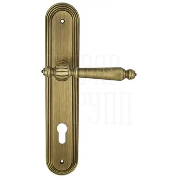 Дверная ручка Extreza 'DANIEL' (Даниел) 308 на планке PL05 матовая бронза (CYL)