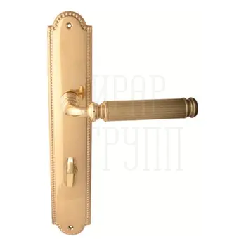 Дверная ручка на планке Melodia 290/458 'Ranja' полированная латунь (wc)