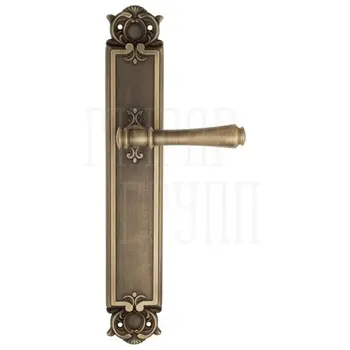 Дверная ручка Venezia 'CALLISTO' на планке PL97 матовая бронза