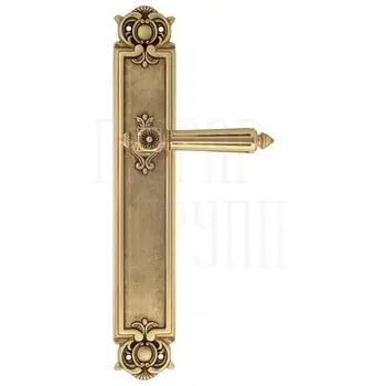 Дверная ручка Venezia 'CASTELLO' на планке PL97 французское золото