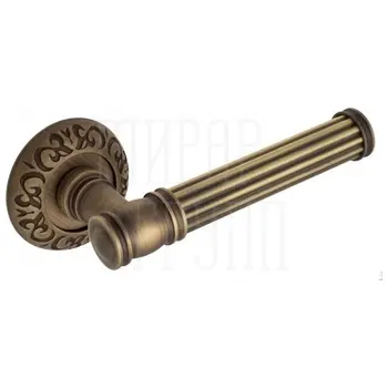 Дверная ручка на розетке Venezia 'IMPERO' D4 матовая бронза