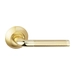 Дверная ручка на круглой розетке BUSSARE 'LINDO' A-34-10, золото + матовое золото